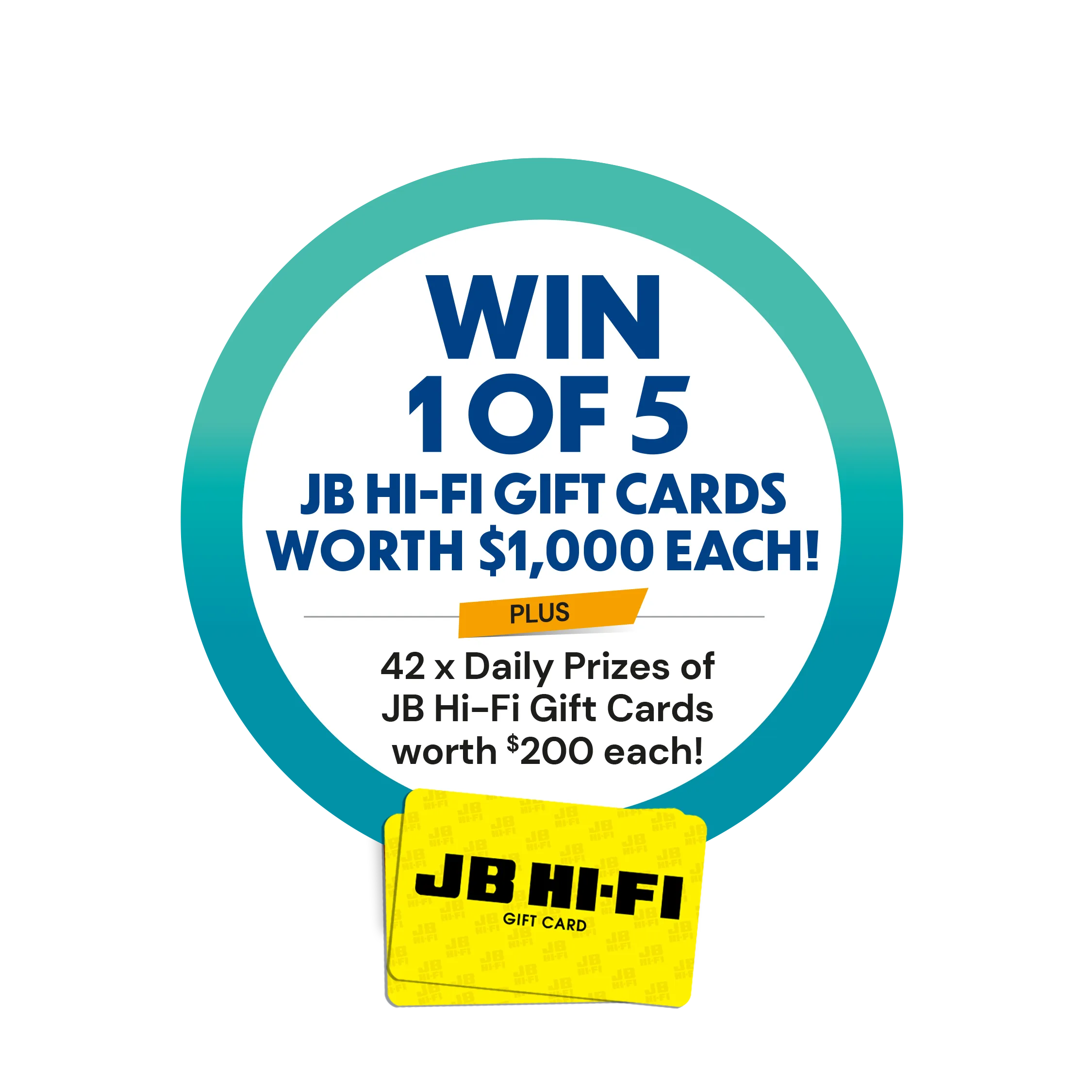 Win 1 of 5 JB Hifi Gift Cards